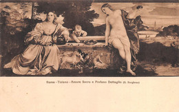 10944 "ROMA-TIZIANO-AMORE SACRO E PROFANO-DETTAGLIO (G. BORGHESE)" - VERA FOTO-CART NON SPED - Musées