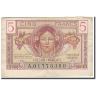 France, 5 Francs, 1947 French Treasury, 1947, TB+, Fayette:VF29.1, KM:M6a - 1947 Staatskasse Frankreich