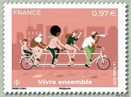 YVERT N° 5427 ISSU BLOC TERRE DES HOMMES - Unused Stamps