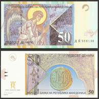 MACEDONIA - 50 Denari 2007 P# 15e UNC Europe Banknote - Edelweiss Coins - North Macedonia