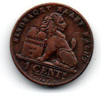 Belgique -  1 Centime 1899 - TB - 1 Cent