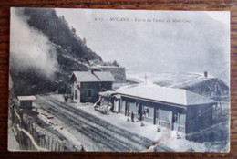 Delcampe - Carte Postale Ancienne - Modane - Entrée Du Tunnel Du Mont-Cenis - Modane