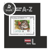 Delcampe - Djibouti 2020, WWF On Stamps, Roditors, Latvia, BF IMPERFORATED - Nager