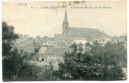 CPA - Carte Postale - Belgique - Pâturages - Panorama Et Eglise St Michel - 1909 (DG15213) - Colfontaine