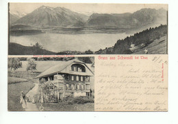 Gruss Aus SCHWENDI Bei Thun Pension Alpenblick Familie Zürcher Gel. 1902 V. Heiligenschwendi N. Büren - Büren An Der Aare