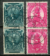 Union Of South Africa Südafrika Mi# 169-72 Gestempelt/used - Definitives Coil Stamps Springbok + Ship - Used Stamps