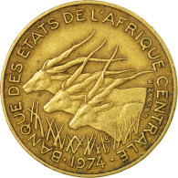 Monnaie, États De L'Afrique Centrale, 10 Francs, 1974, Paris, TB+ - Repubblica Centroafricana