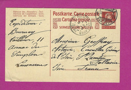 SUISSE ENTIER POSTAL CARTE POSTALE - Interi Postali