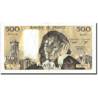 France, 500 Francs, 500 F 1968-1993 ''Pascal'', 1982, 1982-08-05, TTB+ - 500 F 1968-1993 ''Pascal''