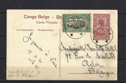 Congo Belge: 5c Sur Carte Entier Postale  Oblitération BOMA (La Ruzizi N° 63) - Enteros Postales