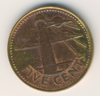 BARBADOS 1994: 5 Cents, KM 11 - Barbades