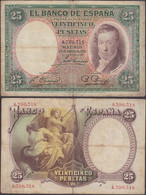 SPAIN - 25 Pesetas 1931 P# 81 Europe Banknote - Edelweiss Coins - Altri & Non Classificati