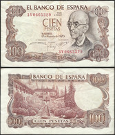 SPAIN - 100 Pesetas 1970 (1974) "Manuel De Falla" P# 152 - Edelweiss Coins - Other & Unclassified