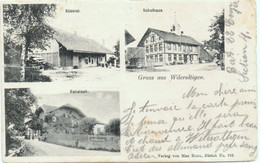 Gruss Aus WILEROLTIGEN Käserei Schulhaus Rebstock B. Mühleberg Kerzers Gel. Feldpost N. Les Bois - Wiler Bei Utzenstorf