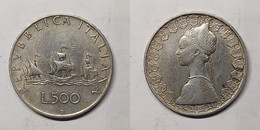 Italy 500 Lire, 1959 KM# 98 Silver Repubblica Italiana (1946 - 2001) - 500 Lire
