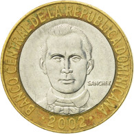 Monnaie, Dominican Republic, 5 Pesos, 2002, TB+, Bi-Metallic, KM:89 - Dominicaanse Republiek