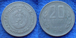 BULGARIA - 20 Stotinki 1974 KM#88 Peoples Republic (1949-1989) - Edelweiss Coins - Bulgarie