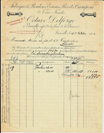 VIESVILLE - Octave DELFORGE  Fabrique De Boulons , Rivets , Tire-fond  ( Près De La Gare De Lachaussée )  1902 - Andere & Zonder Classificatie