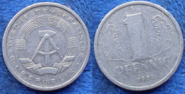 DDR · GDR - 1 Pfennig 1981 A KM# 8.2 Democratic Republic - Edelweiss Coins - Other & Unclassified