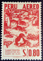 Pérou Peru 1960 Animal Oiseau Bird Cormoran Guano Yvert PA152 (*) MNG - Peru