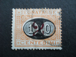 ITALIE ITALIA - 1890-91 - TAXE SEGNATASSE - Surcharge 10 SUR 2 Cent - Y &T N°22 - Strafport