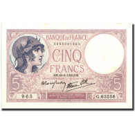 Billet, France, 5 Francs, 5 F 1917-1940 ''Violet'', 1939, 1939-09-28, SUP+ - 5 F 1917-1940 ''Violet''