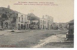 GERBEVILLER - Aspect Du Faubourg St-Pierre Après L'incendie - Gerbeviller