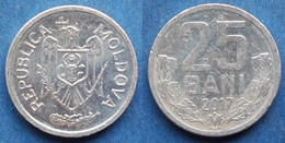 MOLDOVA - 25 Bani 2017 KM# 3 Republic Since 1991 - Edelweiss Coins - Moldavië