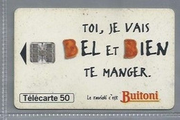 FR.- France Telecom. Télécarte. BUITONI. TOI, JE VAIS BEL ET BIEN TE MANGER.  .50 Unités. - Levensmiddelen