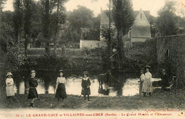 Le Grand Lucé Et Villaines Sous Lucé * Le Grand Moulin Et L'abreuvoir * Minoterie * Village - Le Grand Luce