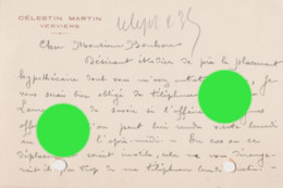 VERVIERS CELESTIN MARTIN Qui était Constructeur De Machines à Préparer à Carder à Filer La Laine 1929 - Textile & Vestimentaire