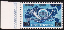 1950. LIECHTENSTEIN. UPU 100/40 Rp. Never Hinged. (Michel 288) - JF410877 - Unused Stamps