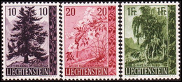 1957. LIECHTENSTEIN 10 + 20 Rp. + 1 Fr. Complete Set. Never Hinged.  (Michel 357-359) - JF410879 - Neufs