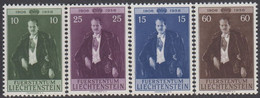 1956. LIECHTENSTEIN. Franz Josef. Complete Set With 4 Stamps Never Hinged.  (Michel 348-351) - JF410887 - Unused Stamps