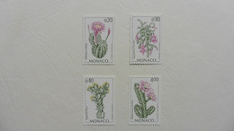 Europe > Monaco >  4  Timbres Oblitérés  Flore - Collections, Lots & Séries