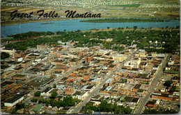 Montan Great Falls Aerial View 1975 - Great Falls