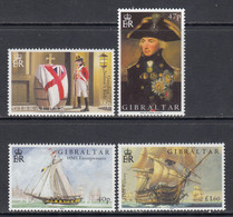 2005 Gibraltar Battle Of Trafalgar Nelson Ships JOINT ISSUE Complete Set Of 4 MNH - Gibraltar