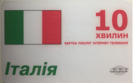 REMOTE : RMPR081 10min ITALIA Flag (paper) USED - Ukraine