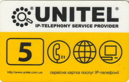 REMOTE : RMUT061A 5$ UNITEL Yellow USED - Ukraine