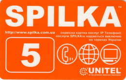 REMOTE : RMUT062A 5$ UNITEL SPILKA Orange USED - Ukraine