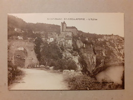 CPA - SAINT-CIRQ-LAPOPIE - L' Eglise - Saint-Cirq-Lapopie