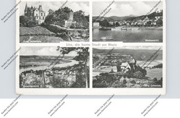 5460 LINZ, Burg Ockenfels, Burg Dattenberg, Gesamt Und Rheinansicht, Brücke Von Remagen / Ludendorff-Brücke - Linz A. Rhein