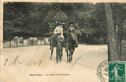 Paris Vécu * N°48 * Au Jardin D'acclimatation * Deux Chevaux Montés - Lotes Y Colecciones