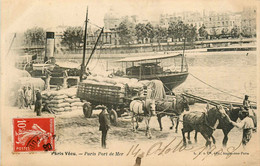 Paris Vécu * N°83 * Paris Port De Mer * Charette Quatre Chevaux Attelage * Bateau Vapeur - Lotti, Serie, Collezioni