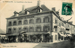 La Tour Du Pin * Le Grand Hôtel Et Rue Centrale * Débit De Tabac - La Tour-du-Pin