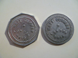 2 Jetons Etats Unis / USA Coins / Matt Gorman Good For Trade 5c + 20c - Profesionales/De Sociedad