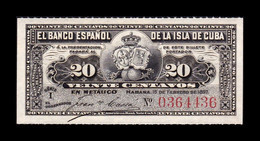 Cuba 20 Centavos 1897 Pick 53 SC UNC - Cuba