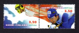 FINLANDE 2001 - Yvert N° 1518/1519 - Facit 1552/1553 - NEUF** MNH - Championat Du Monde De Ski - Unused Stamps