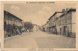 82 ALBIAS  La Poste Et La Mairie - Albias