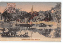 CPA Birmanie Rangoon - The Cantonment Gardens - Myanmar (Burma)